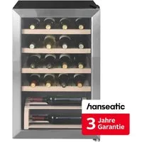 Hanseatic Weinkühlschrank HWC20FCBH-2, für 20 Standardflaschen á 0,75l,inkl. 3 Jahre Herstellergarantie