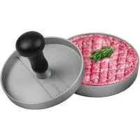 GOURMEO Burgerpresse Burgerpresse aus Aluguss mit Antihaftpapier, Burger Maker, Aluminium