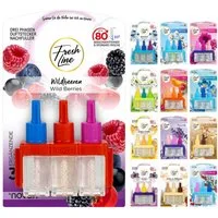 Fresh Line Raumduft Nachfüllflakons, 3 x 7 ml – Für elektrische Duftstecker, Geeignet für elektrische Duftstecker – für Wohnräume und Büro