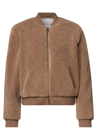 Street One - Teddy-Bomberjacke braun - Gr. - 34