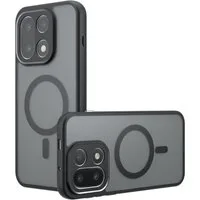 Wigento Handyhülle Für OnePlus 15 Armor MagSafe TPU PC Hybrid Schutz Hülle Schwarz, Stilvoll, MagSafe, präzise Passform