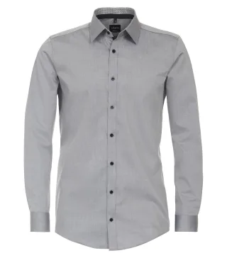 VENTI - Businesshemd silber - Gr. - 39