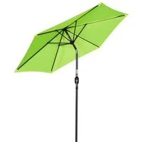 Angel Living Sonnenschirm Ø 270 cm, UV-Schutz 50+, Rund, Stahl und Polyester, 6 Stabile Rippen,Neigefunktion,Abnehmbares waschbares Verdeck