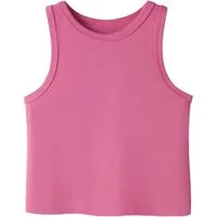 Name It Tanktop NKFNAKAL SL SHORT TOP NOOS Baumwollmischung, verkürzte Form, Jersey Rippware