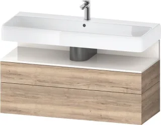 Duravit Qatego Waschtischunterbau wandhängend Eiche Marmoriert Matt 1190x470x590 mm - QA439602255000 QA4396022550000