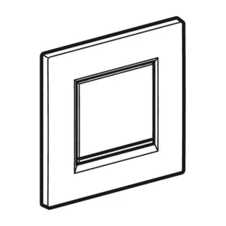 Geberit BetPl. Typ 30 zu UR-Strg. mit 243270KJ1 pneumatischer Sp-Ausl. weiß/glanzchrom