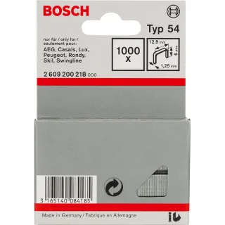 Bosch Flachdrahtklammer Typ 54, 12,9 x 1,25 x 6mm - 2609200218