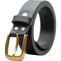 COLOGNEBELT Ledergürtel OM316-SL-Schwarz MADE IN GERMANY, Schwarz Kürzbar, 100 % Echtleder, Aus einem Stück, Unisex