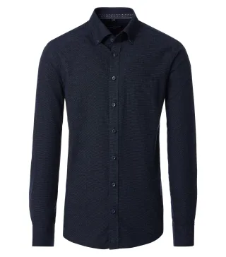 CASAMODA - Freizeithemd blau - Gr. - 3XL