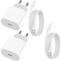 Shopbrothers Schnellladegerät SET 1m und 2m USB C passt für iPhone 11 12 13 Smartphone-Ladegerät (1-tlg)