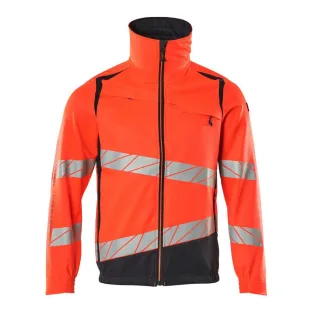 MASCOT Herren Jacke ACCELERATE SAFE Hi-vis Rot / Schwarzblau XXL - 19509-236-22210-XXL
