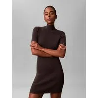 Calvin Klein Jeans Minikleid Figurbetonte Passform mit Stehkragen
