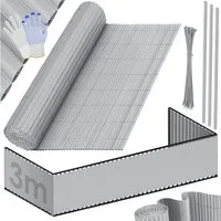 KESSER Sichtschutzstreifen, PVC Sichtschutzmatte Balkonverkleidung Windschutz Sichtschutzzaun