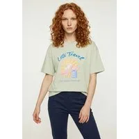 Vero Moda T-Shirt VMNINNA MIA SS TOP BOX JRS Baumwolle, Rückenprint