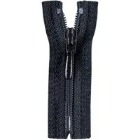 Stofferia Reißverschluss Reißverschluss Opti Tropfen 50 cm Schwarz, Meterware