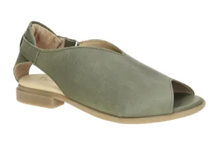 Think 788 Damen Sandale KAMAA - gr?ne Peeptoe Sandalette
