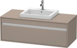 Duravit Ketho Konsolenwaschtischunterbau wandhängend Basalt Matt 1200x550x426 mm - KT679604343 KT679604343