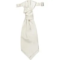 Paul Malone Krawatte Elegantes Herren Plastron paisley Hochzeitskrawatte - vorgebunden ivory v44
