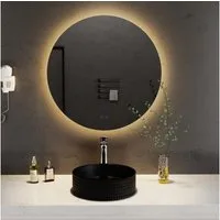 welltime LED-Lichtspiegel Toledo rund, Spiegel mit LED Beleuchtung, Badspiegel, mit Anti-Fog Beschichtung