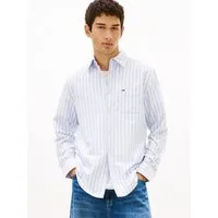 Tommy Jeans Langarmhemd REGULAR STRIPE OXFORD Regular fit mit Streifenmuster