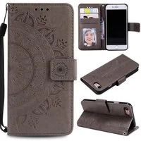 CoverKingz Handyhülle Hülle für Apple iPhone SE 2020/2022 Handyhülle Flip Case Klapphülle 12,2 cm (4,8 Zoll), Klapphülle Schutzhülle mit Kartenfach Schutztasche Motiv Mandala