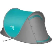 NILS CAMP Faltzelt NC3743 Campingzelt Pop-Up Zelt, Personen: 2 (Spar-Set, 1 tlg., Anti-UV-Beschichtung), schnellen Aufbau in Sekunden ohne Aufwand