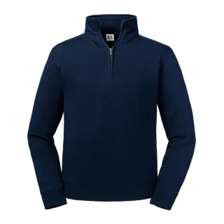 Russell - "Authentic" Sweatshirt mit kurzem Reißverschluss für Herren (Dunkelblau)