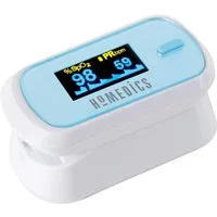HOMEDICS Pulsoximeter Pulsoxymeter Finger Puls Messgerät Sauerstoff Blut SpO2, Inklusive Trageschlaufe und Batterien