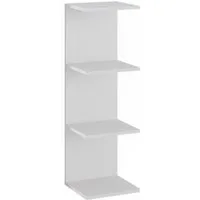 Vicco Bücherregal Paolo, Weiß, 30 x 95 cm, 1-tlg.