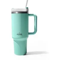 ANY MORNING Thermobecher Any Morning XL Edelstahl Thermosbecher – 1200 ml, Seegrün, extra große