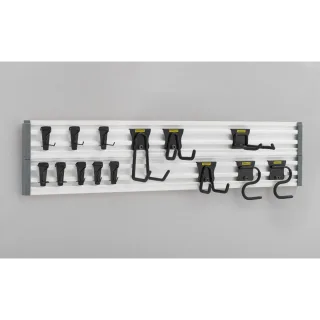 STANLEY Trackwalls Set, 20-teiliges Wandsystem inklusive Schienen und Haken - STST22000-1