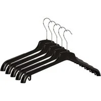 RSR Hangers Kleiderbügel CMG 47 cm Schwarz Anti-Rutsch Jacken Hemden Blusen, (20-tlg)