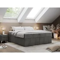 MKS MÖBEL Boxspringbett BESS (Set, Packung, Zwei Bettkästen, T30-Schaum, 7 Härtezonen), Doppelbett, Multipocket-Matratzen, Topper T25/Visco, zum Schlafzimmer