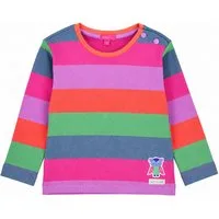 BONDI T-Shirt Mädchen Langarmshirt 'Be mine' 86966, Stripe Pink