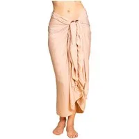 PANASIAM Sarong Pareo einfarbig in 2 Größen als Strandtuch Strandkleid Strandrock, Viskose, oder Bikini Cover-up Tuch für den Strand Schultertuch Schal Halstuch