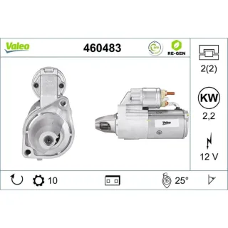 Valeo Starter 2,2 kW Chrysler 300C Jeep Commander Grand Cherokee 3,0