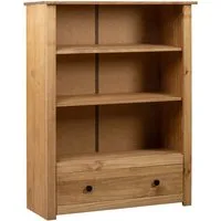 vidaXL Bücherregal Bücherregal 80 x 35 x 110 cm Massivholz Panama-Kiefer, 1-tlg.