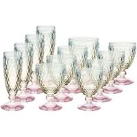 Villeroy & Boch Gläser-Set Boston Pearl Wein- und Sektgläser-Set 12er Set, 12-tlg., Glas