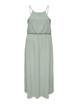 ONLY CARMAKOMA - CARWINNER S/L MAXI DRESS WVN Chinois Green - Gr. - 44