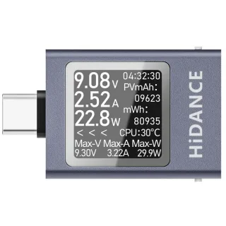 ATORCH HDC-085C PD3.1 DC Voltage Ammeter Power Meter Multi-function Digital Display Type-C Phone Charging Tester
