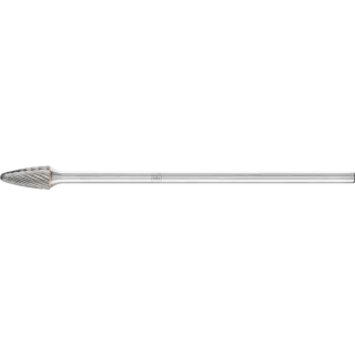 PFERD TOOLS Hartmetall Frässtift Rundbogen RBF Z5 universal fein mit Stahllangschaft - 21230057