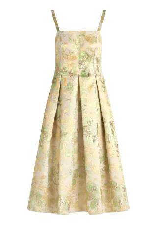V by Vera Mont - Cocktailkleid Green/Yellow - Gr. - 40