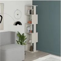 Decortie Bücherregal Piri, Standregal Bücherregal Holz Wohnzimmer, 35 x 30 x 161 cm