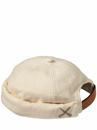 Béton X Ciré Herren Miki Beton Cire Beige Snapback aus Maisleder