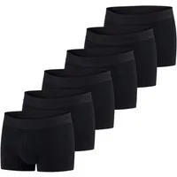 Jack & Jones Boxershorts Herren Retroshorts 6er Pack Basic Trunks (Vorteilspack, 6-St) Unterhosen mit Stretch