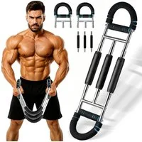 BlingBin Multitrainer Twister Armtrainer, 30–75 kg Verstellbares Brustmuskel Trainingsgeräte, (U-förmiger Verstellbares Brust, Arm & Oberschenkel Trainingsgerät, 1-St., Expander fitness Bizeps trainingsgerät Rutschfester Schaumstoffgriff), Abnehmbare