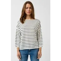 QS 3/4 Arm-Pullover Strickpullover Leichter Strickpullover aus Viskosemix