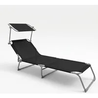 BruKa Gartenliege KRETA Sonnenliege Gartenliege Liegestuhl Relaxliege Strandliege Liege, 2 St.