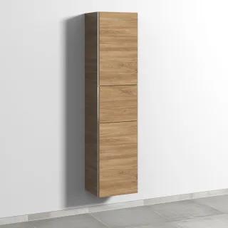 Sanipa 3way Hochschrank mit 2 Türen und 1 Auszug, Eiche-Kansas BR10559
