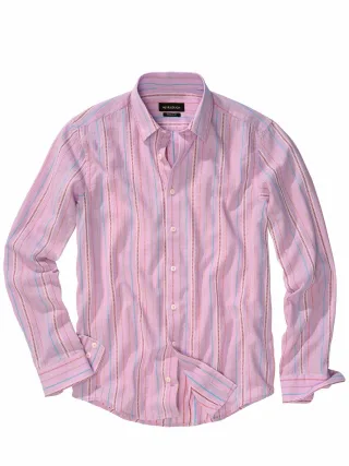 Mey & Edlich Herren Lissabon-Hemd Rosa 100 % Baumwolle